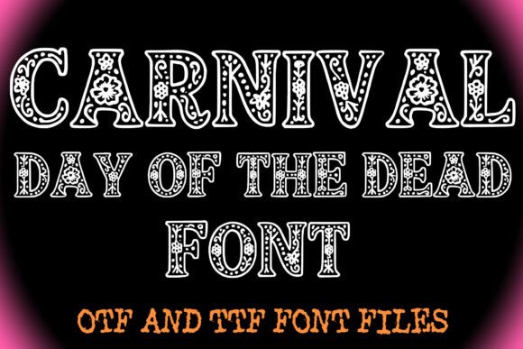 Celebrate with Vibrant Carnival Day of the Dead Font
