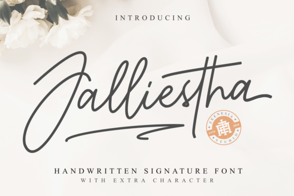 Discover Jalliestha: An Exquisite Handwritten Font