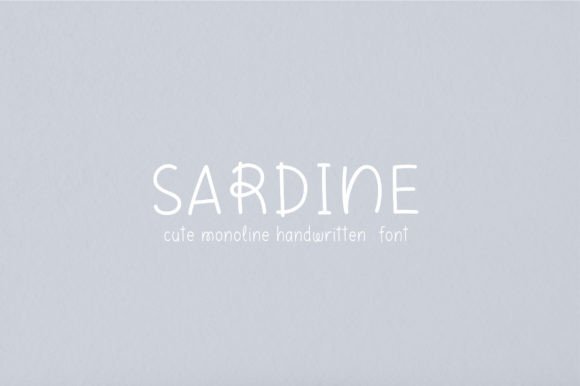 Discover Sardine Font: A Playful Handwritten Typeface