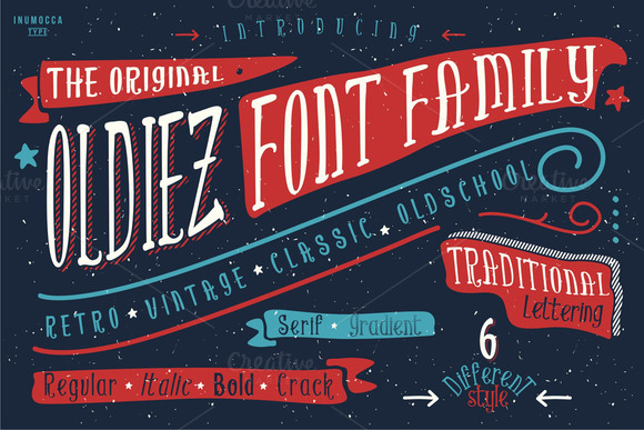 Discover the Oldiez Font Family: A Handcrafted Retro Typeface