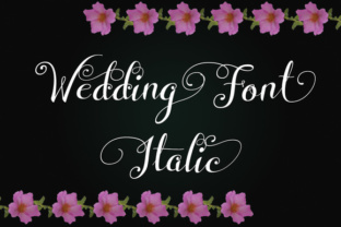 Elegant Wedding Font Italic for Timeless Designs