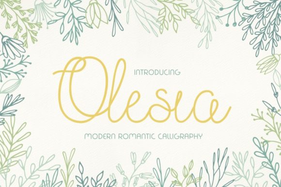 Olesia Handwritten Font: A Refined Script for Elegant Designs