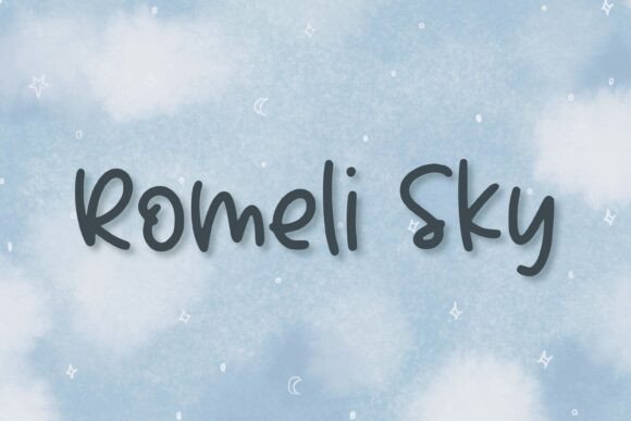 Romeli Sky Font: Whimsical Handwritten Charm