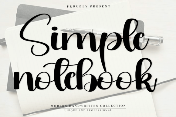 Simple Notebook Font: Authentic Handwritten Style