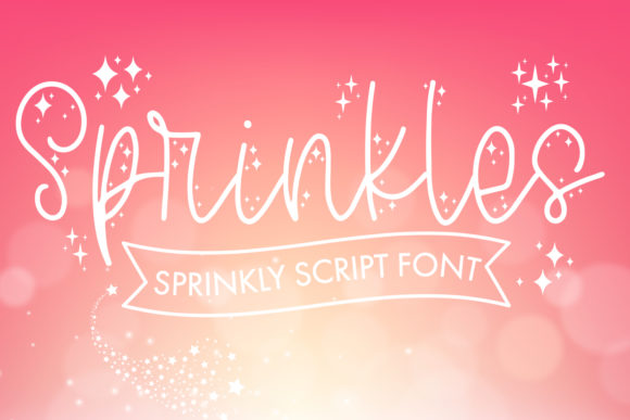 Sprinkles Font: A Sparkly Handwritten Delight for Designs