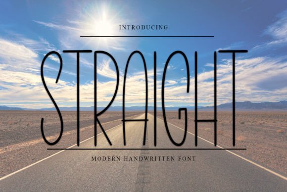 Straight Font: Modern Calligraphy for Stylish Designs