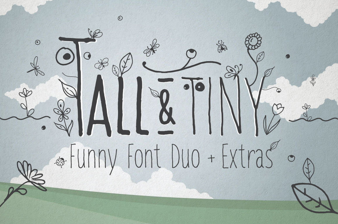 Tall & Tiny Font Duo: Playful Typography for Creative Projects