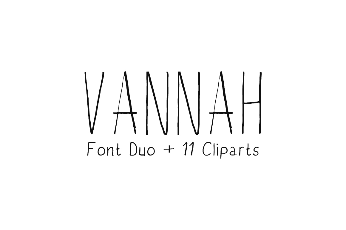 Vannah Font Duo: Handmade Charm for Modern Designs